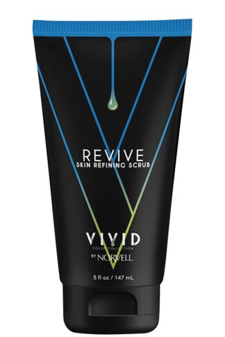 Vivid Revive skin refining scrub tube.