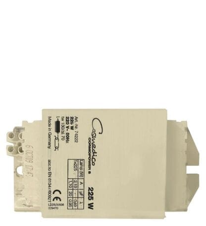 225 watt electronic ballast for halogen lamps.