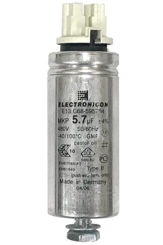 Silver capacitor with 5.7 F capacity.