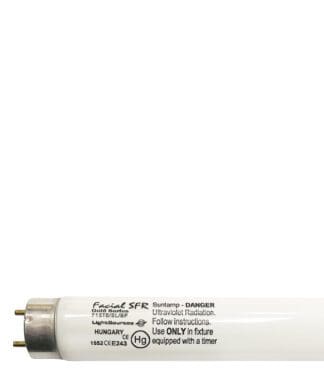 Facial Sunlamp UV lightbulb, Danger.