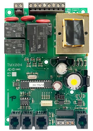 TMX004 printed circuit board with relays.
