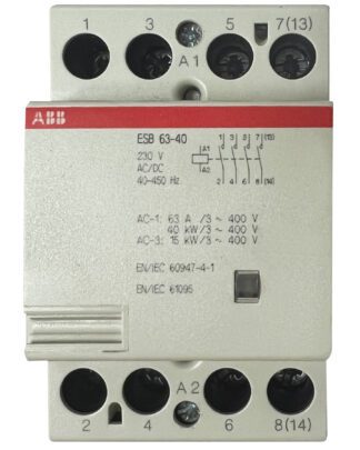 ABB contactor, 63 amp, 400 volt